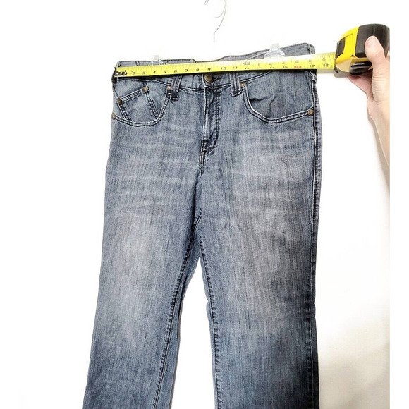 Rock & Republic Devious Straight Leg Jeans Mens Size 36x32 Dark Wash Denim - Picture 4 of 9